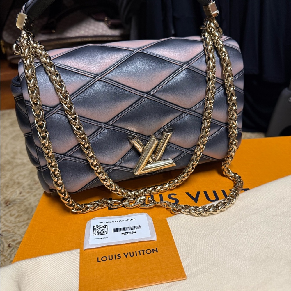 Louis Vuitton GO-14 MM.  Rare color.